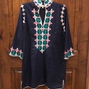 Jude Connally navy  tunic